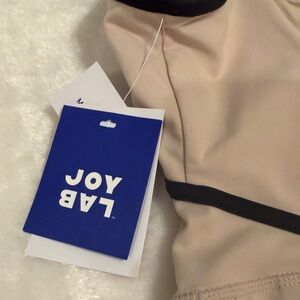 JoyLab Beige and Black Slip Dress